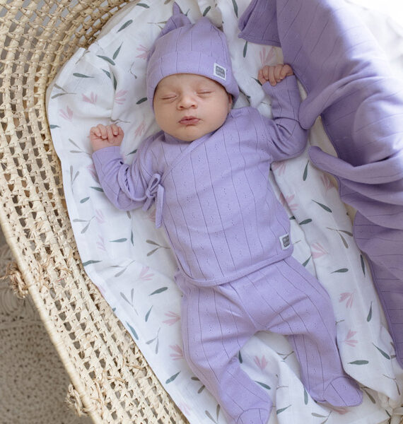 Cappellino neonato 100% cotone a costine