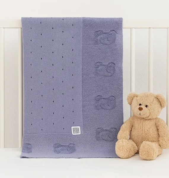 Copertina a maglia neonato 100% cotone