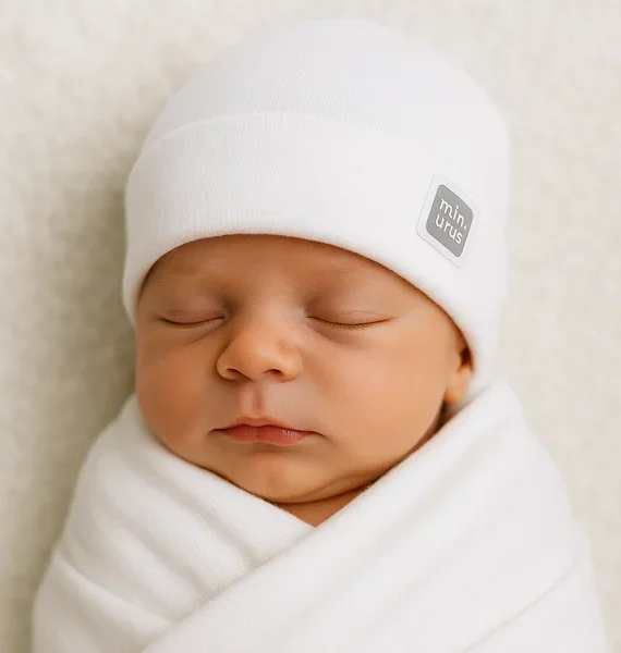 Cappellino Neonato Plain 100%  Cotone