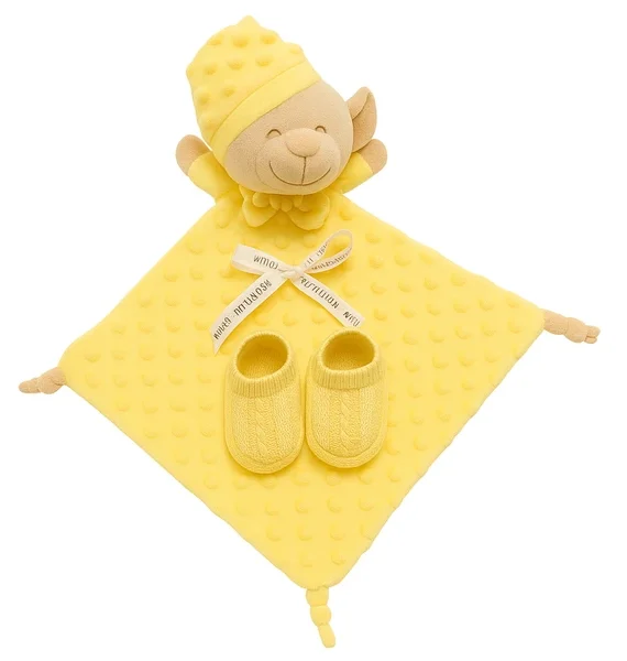 Pack 2 Piezas Bebé · Dou Dou + Patucos de Tricot