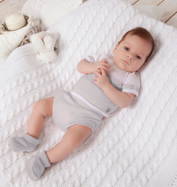 Completo Bambini Eli maniche corte con  Copripannolino 100% cotone