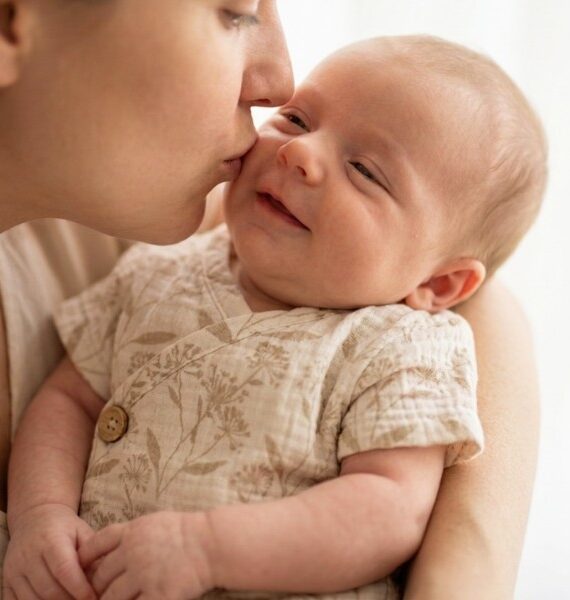 Completo Nuvola a maniche corte in mussola di cotone 100%