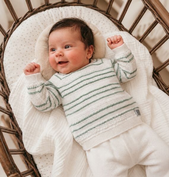 Completo nascita Mova con ghettina e maglia in 100% cotone