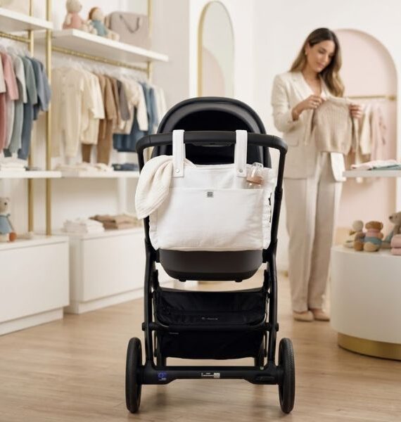 Borsa portaoggetti per passeggino con manubrio